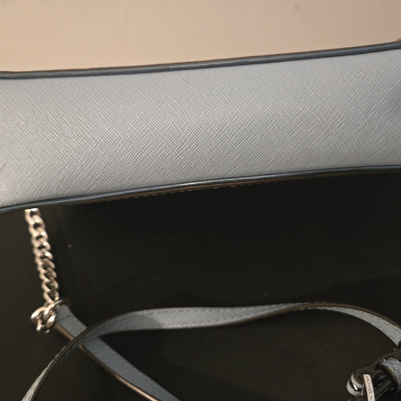 The Michael Kors Jet Set Travel Crossbody Bag in light blue - Picture 12 of 12